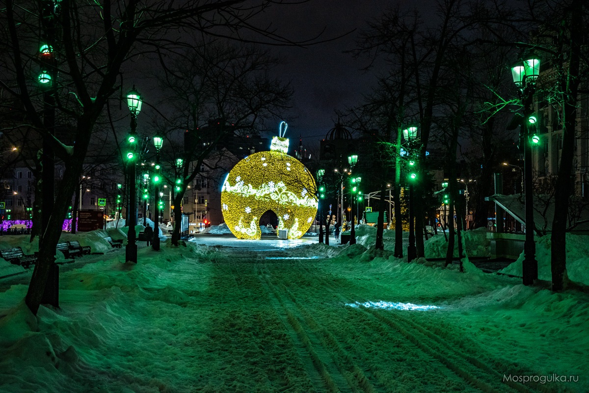 Новогодняя Москва: Тверской бульвар