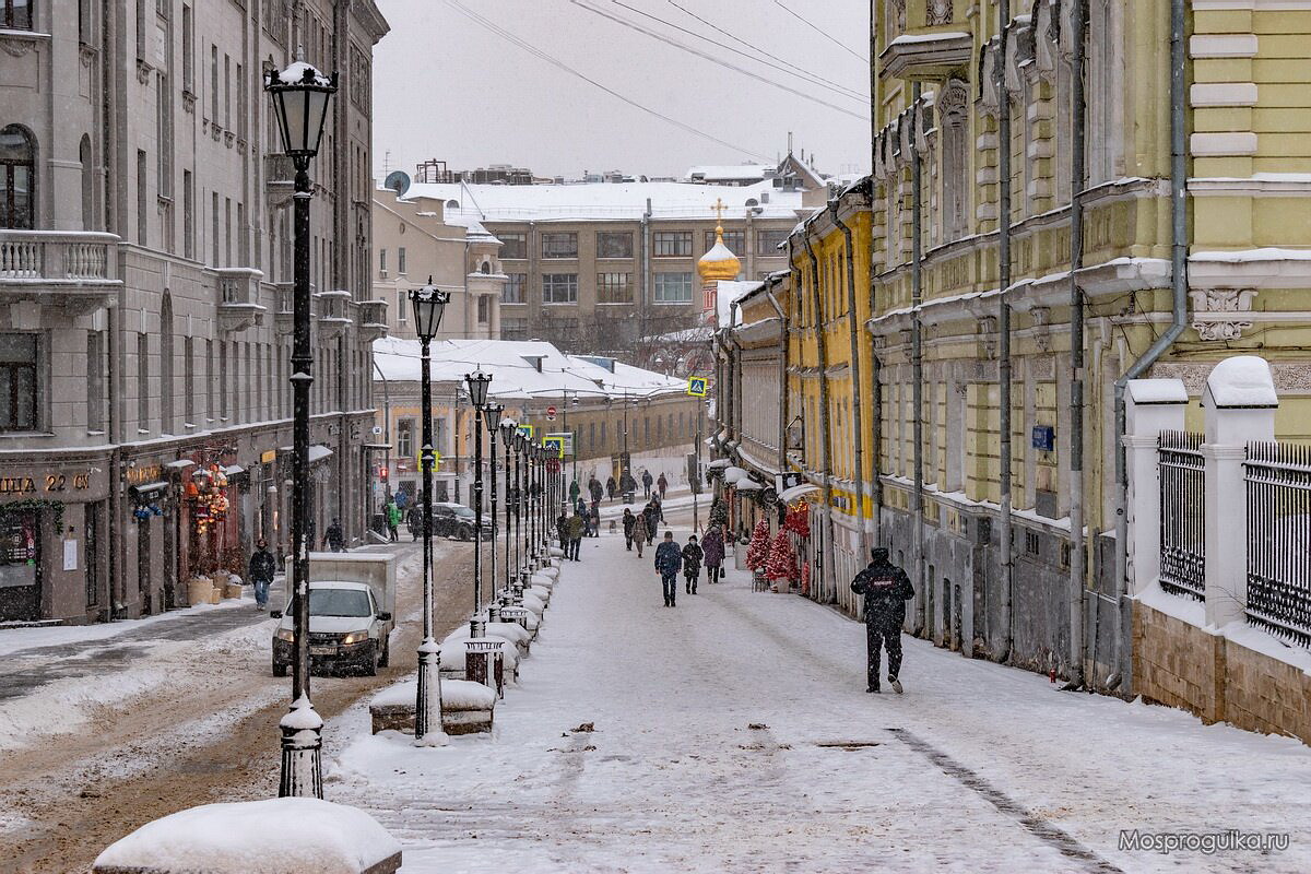 Зимняя Москва: улица Забелина