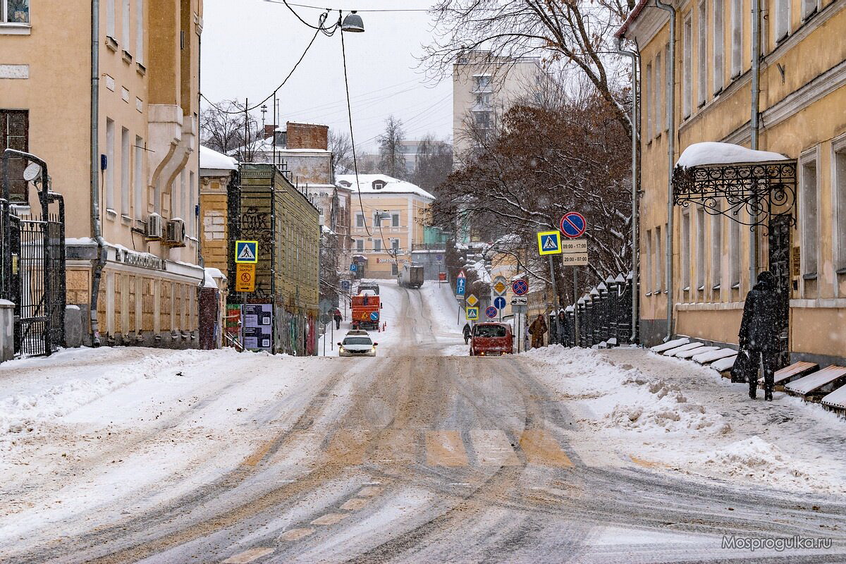 Хохловский переулок зимой